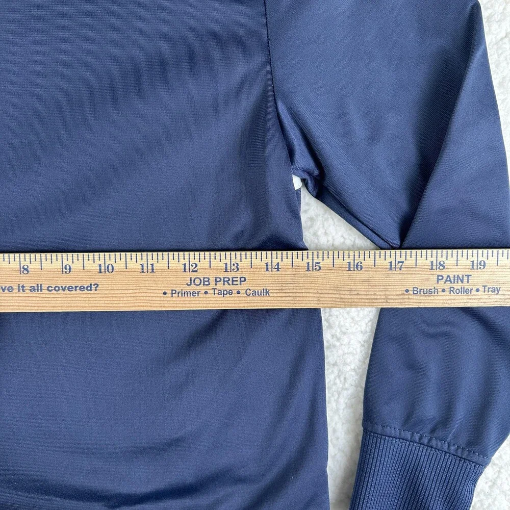 New Balance Track Jacket Youth 8 Blue Red Colorblock Full Zip Stand Collar